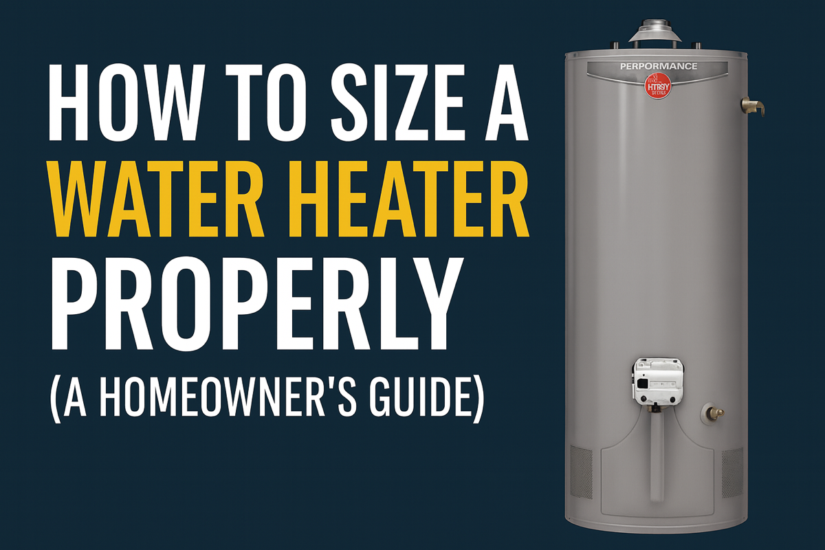 How to Size a Water Heater Properly (A Homeowner’s Guide for the Mountain West)