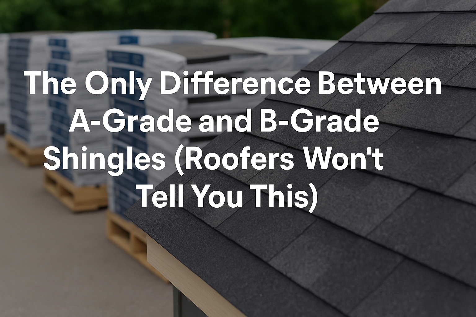 The Only Difference Between A-Grade and B-Grade Shingles (Roofers Won’t Tell You This)