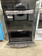 T5ID38 Frigidaire - 24 in. Single Gas Wall Oven with Air Fry Self-Cleaning - Black GCWG2438AB