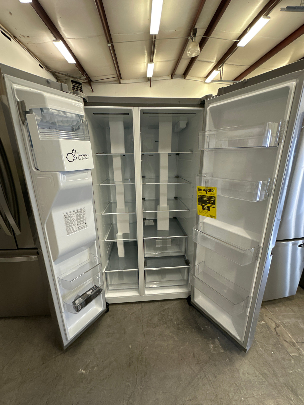 LRSXS2706S LG Stainless Steel Standard Depth Refrigerator with Door Cooling and Ice/Water Dispenser T1UT23