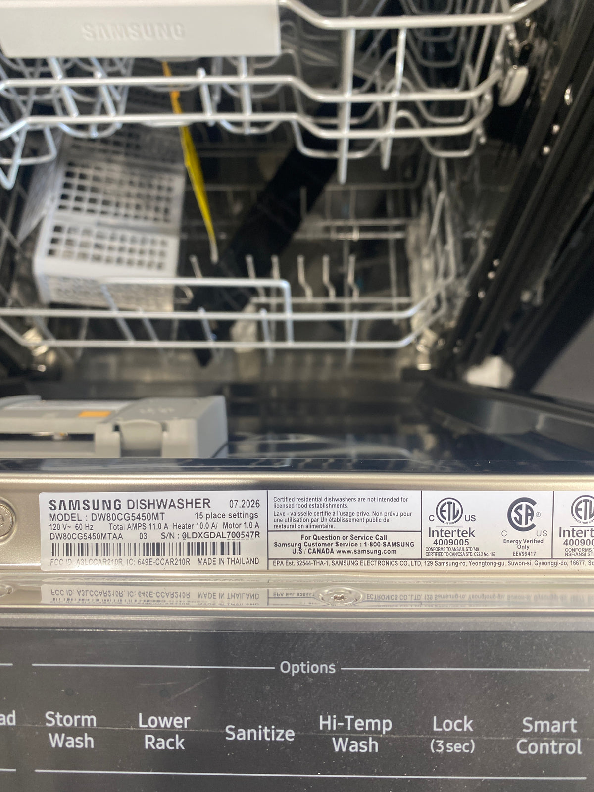T13ID28 – DW80CG5450MTAA 46 dBA Smart Dishwasher – Samsung