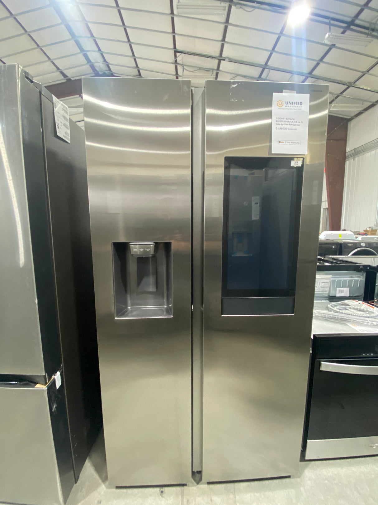 T12ID06 - Samsung RS22T5561SR/AA 21.5 cu. ft. Side-by-Side Refrigerator