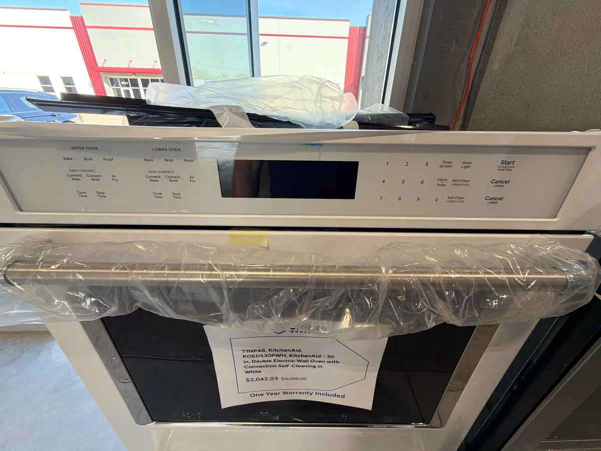 KitchenAid 30 in. Double Electric Wall Oven KOED530PWH - scratch and dent, Nampa ID (photo 3)