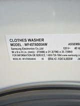T8ID47 - Samsung WF45T6000AW/A5 Front Load Washer
