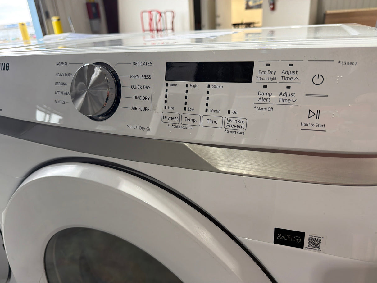 T12ID41 - Samsung DVE45T6000W/A3 7.5 cu. ft. Electric Dryer