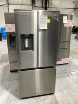 T2ID28 -Samsung - 22 cu. ft. 3-Door French Door Smart Refrigerator with External Water Dispenser RF22A4221SR/AA