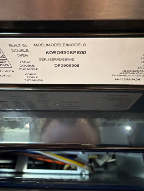 KitchenAid 30 in. Double Electric Wall Oven with Air Fry KOED630SPS - scratch and dent, Nampa ID (photo 5)
