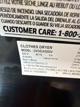 Samsung 7.4 cu ft Smart Gas Dryer DVG52A5500V/A3 – T2NP11