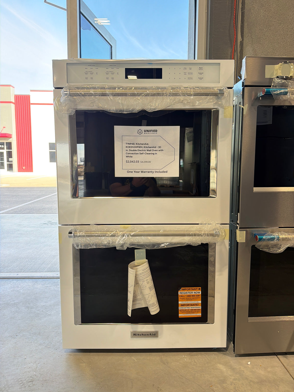 KitchenAid 30 in. Double Electric Wall Oven KOED530PWH - scratch and dent, Nampa ID