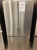 T1ID18 SAMSUNG Standard-Depth 22.1-cu ft 3 -Door 29.88-in Wide Smart Compatible French Door Refrigerator  RF22A4121SR/AA