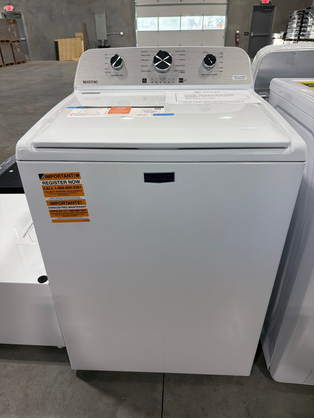 Maytag 4.5 cu ft High Efficiency Top Load Washer MVW4505MW - scratch and dent, Nampa ID