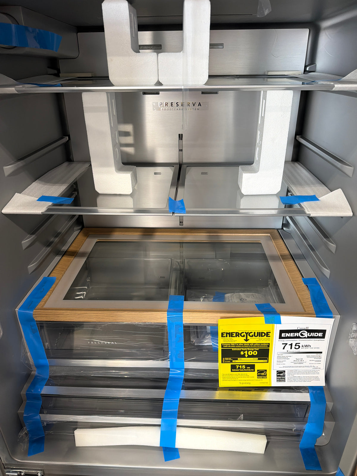 KitchenAid 30 cu ft French Door Refrigerator KRFF436SPS - scratch and dent, Nampa ID (photo 5)