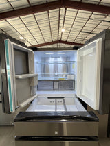 T11ID18 Samsung 23 cu ft 4-Door French Door Refrigerator with Beverage Center RF23BB8600QLAA –