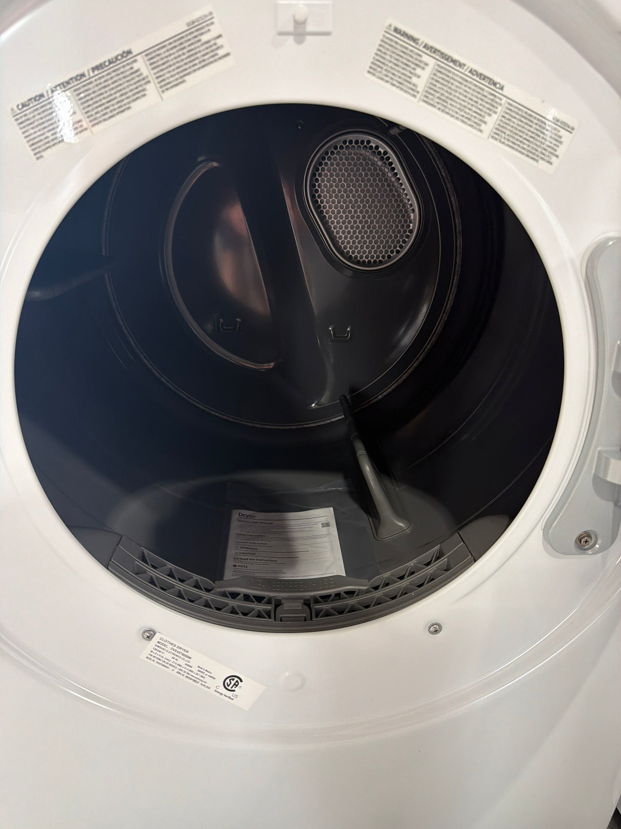T12ID40 - Samsung DVE45T6000W/A3 7.5 cu. ft. Electric Dryer