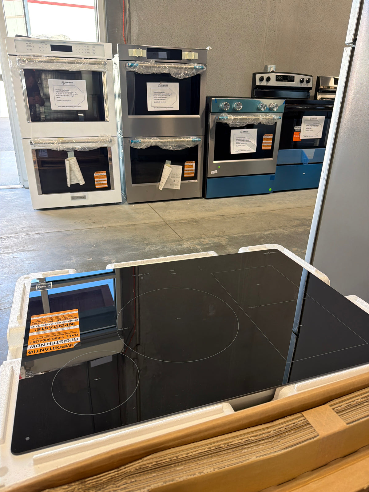 Whirlpool 30 in. 4-Element Induction Cooktop WCIT7530SB - scratch and dent, Nampa ID (photo 2)