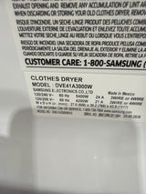 T8ID01 - Samsung DVE41A3000W/A3 Electric Dryer
