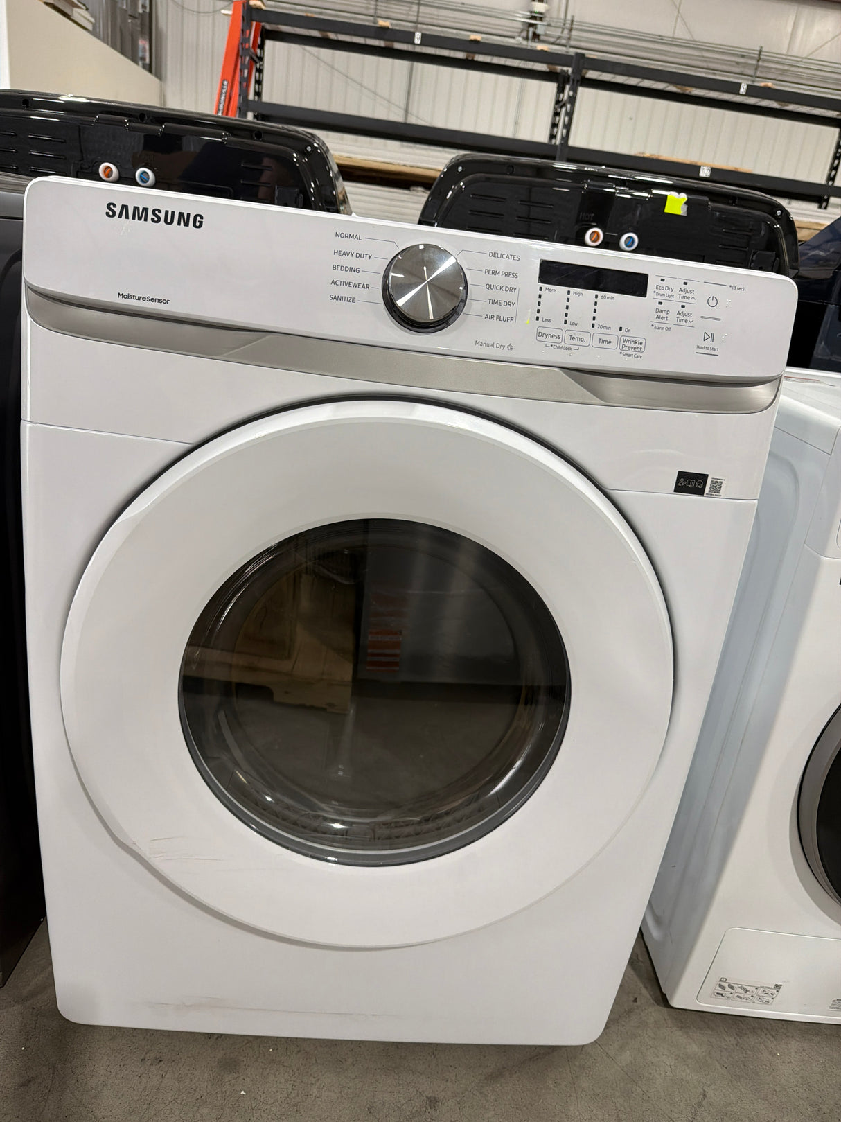 T12ID39 - Samsung DVE45T6000W/A3 7.5 cu. ft. Electric Dryer