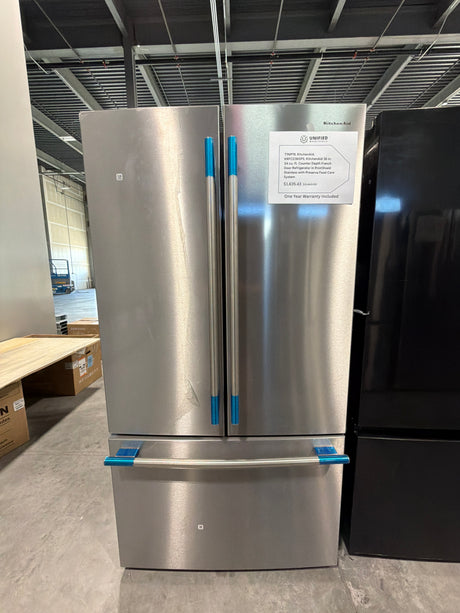 KitchenAid 24 cu ft Counter Depth French Door Refrigerator KRFC236SPS - scratch and dent, Nampa ID