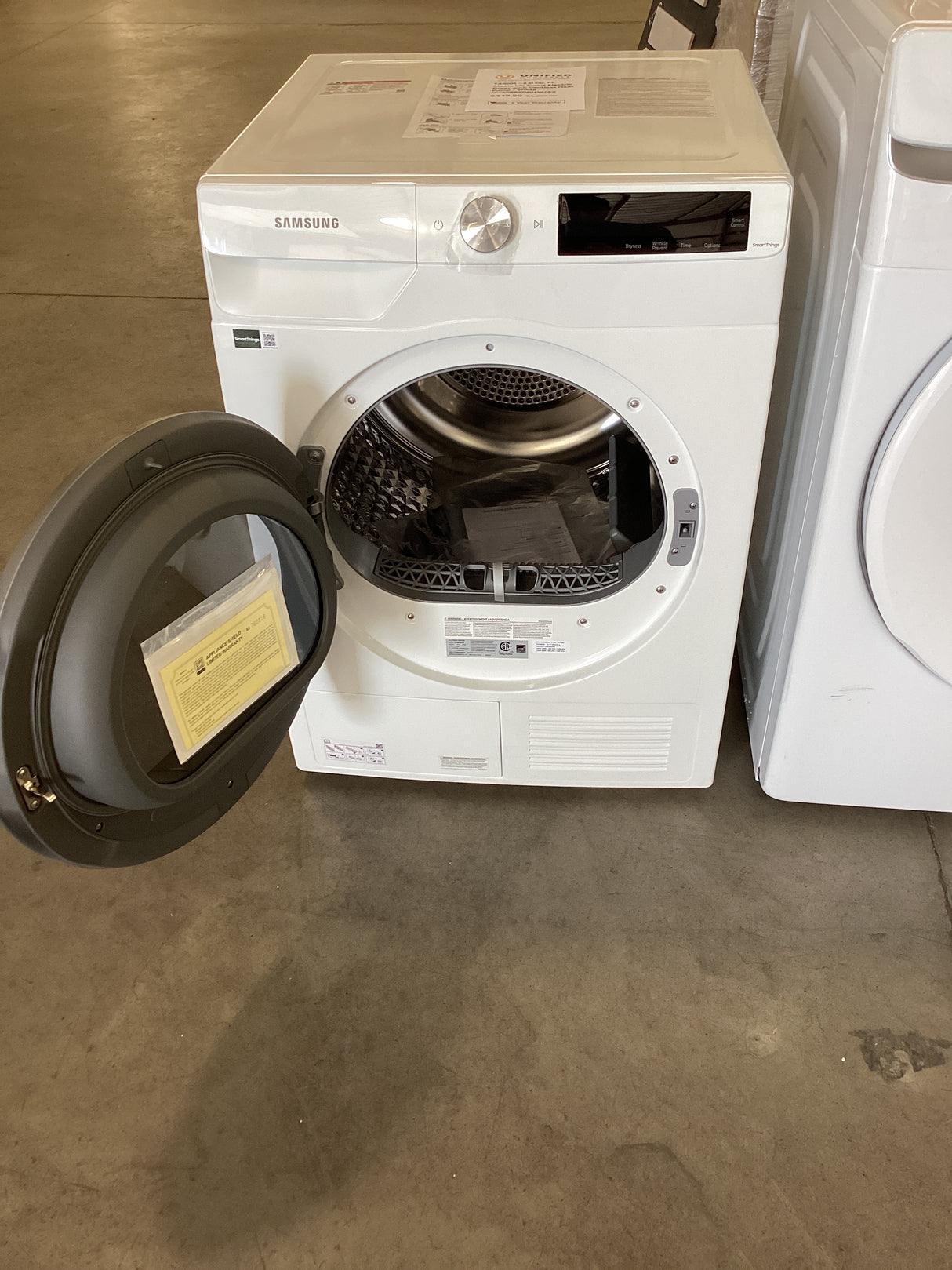 T4ID01 - 4.0 Cu. Ft. Stackable Smart Electric Dryer with Ventless Heat Pump - White DV25B6900HW/A2