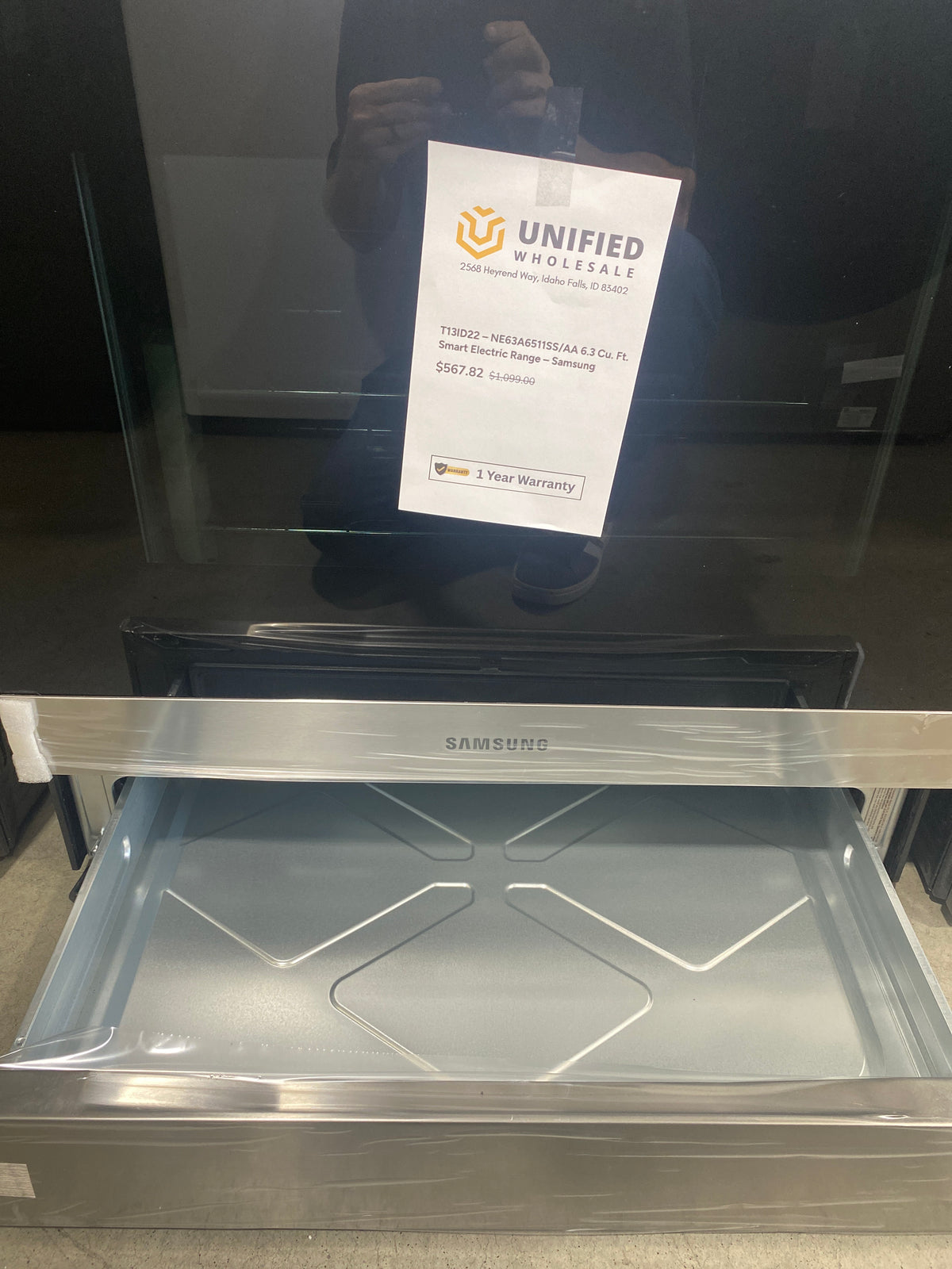 T13ID22 – NE63A6511SS/AA 6.3 Cu. Ft. Smart Electric Range – Samsung