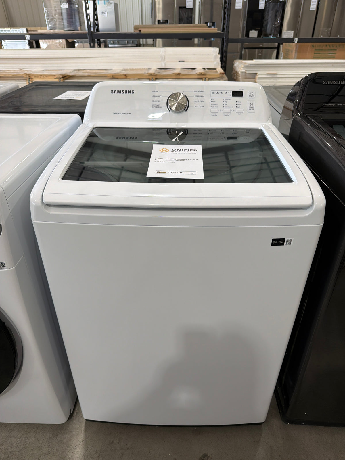 T13ID36 – WA45T3200AW/A4 4.5 Cu. Ft. Top Load Washer – Samsung