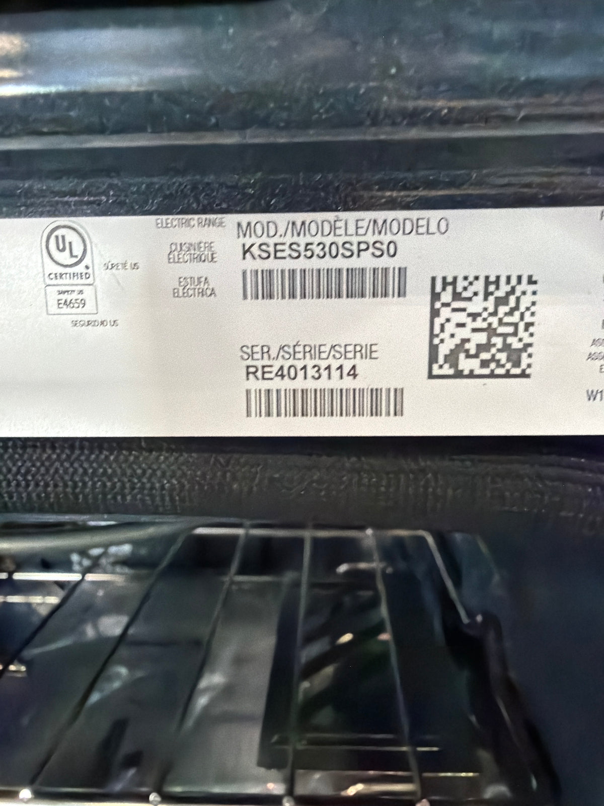KitchenAid 5.3 cu ft Smart Slide-In Electric Range KSES530SPS - scratch and dent, Nampa ID (photo 5)