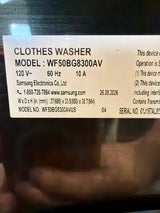Samsung 5.0 cu ft Smart Front Load Washer WF50BG8300AVUS – T2NP38