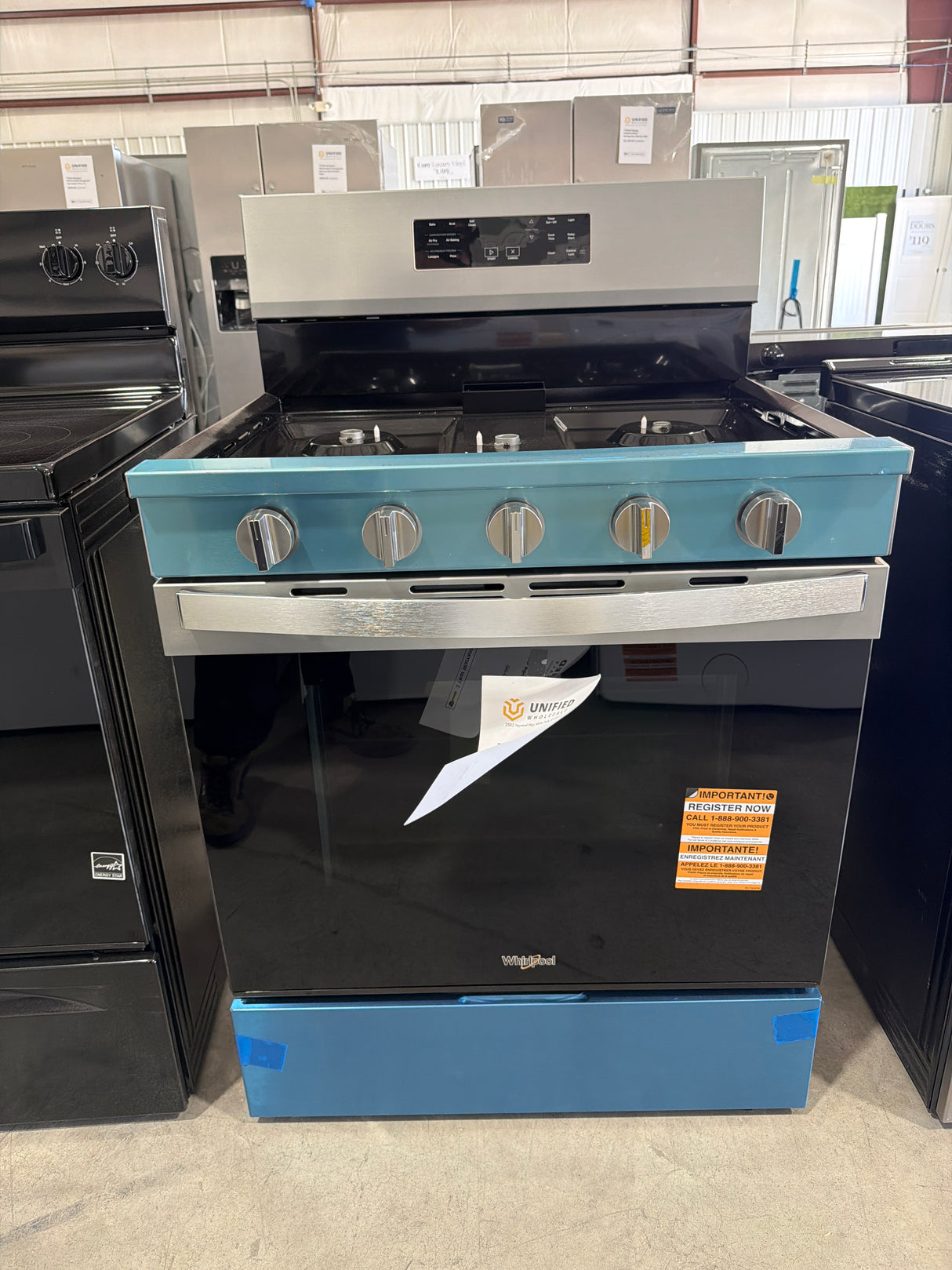 T7ID27 Whirlpool WFGS5030RZ Range Gas 5 Burner
