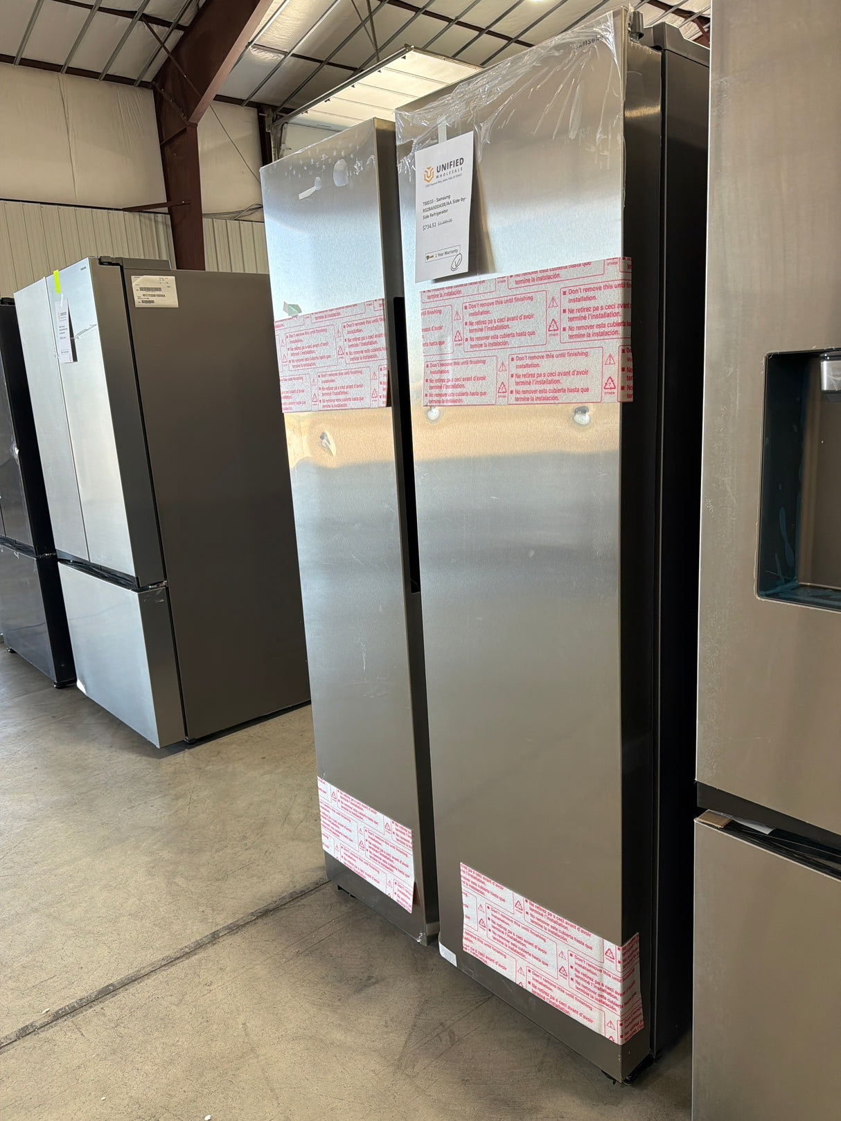 T8ID33 - Samsung RS28A500ASR/AA Side-by-Side Refrigerator