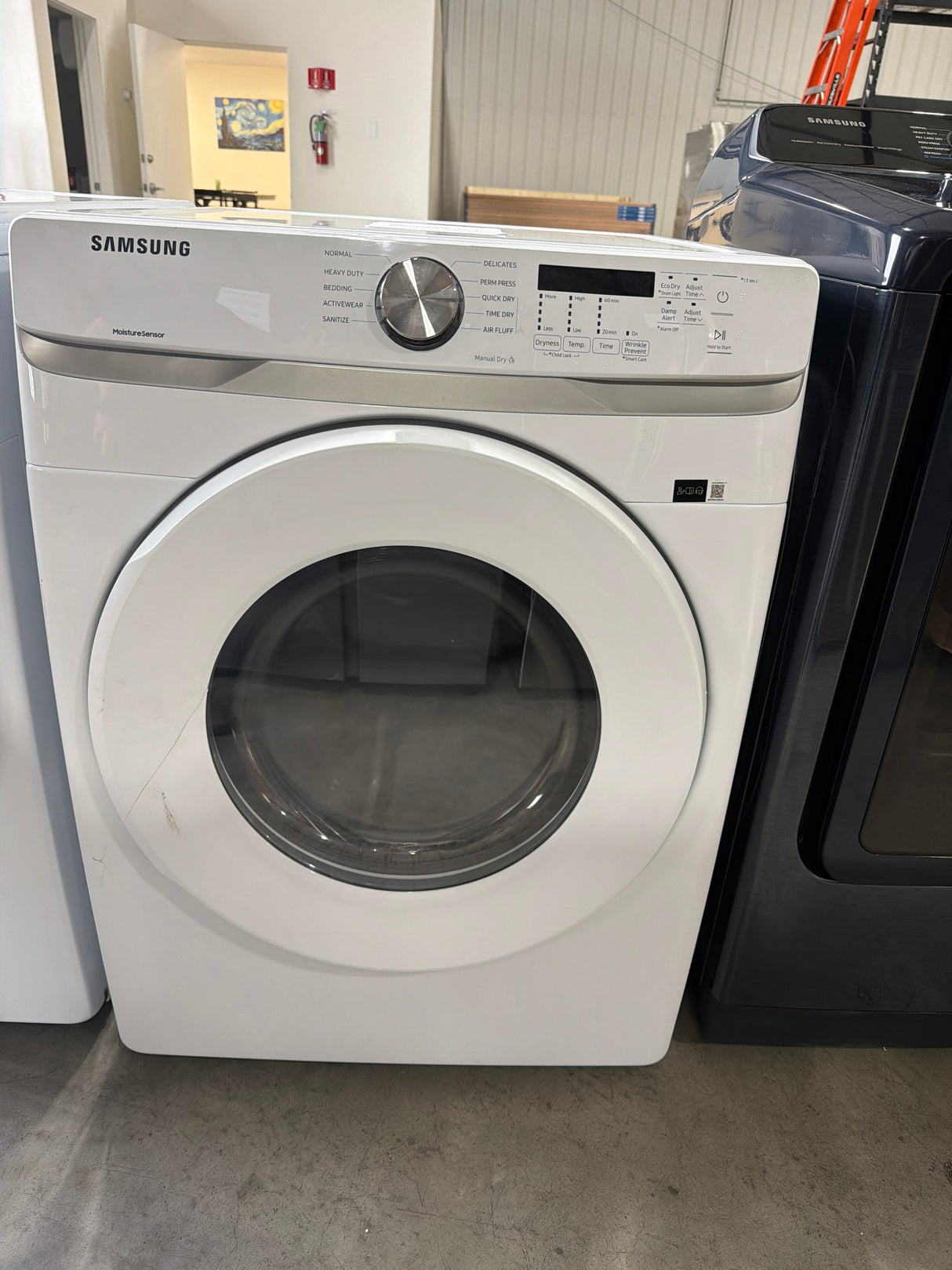 T12ID41 - Samsung DVE45T6000W/A3 7.5 cu. ft. Electric Dryer