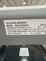 T12ID33 - Samsung WA44A3205AW/A4 4.4 cu. ft. Top Load Washer