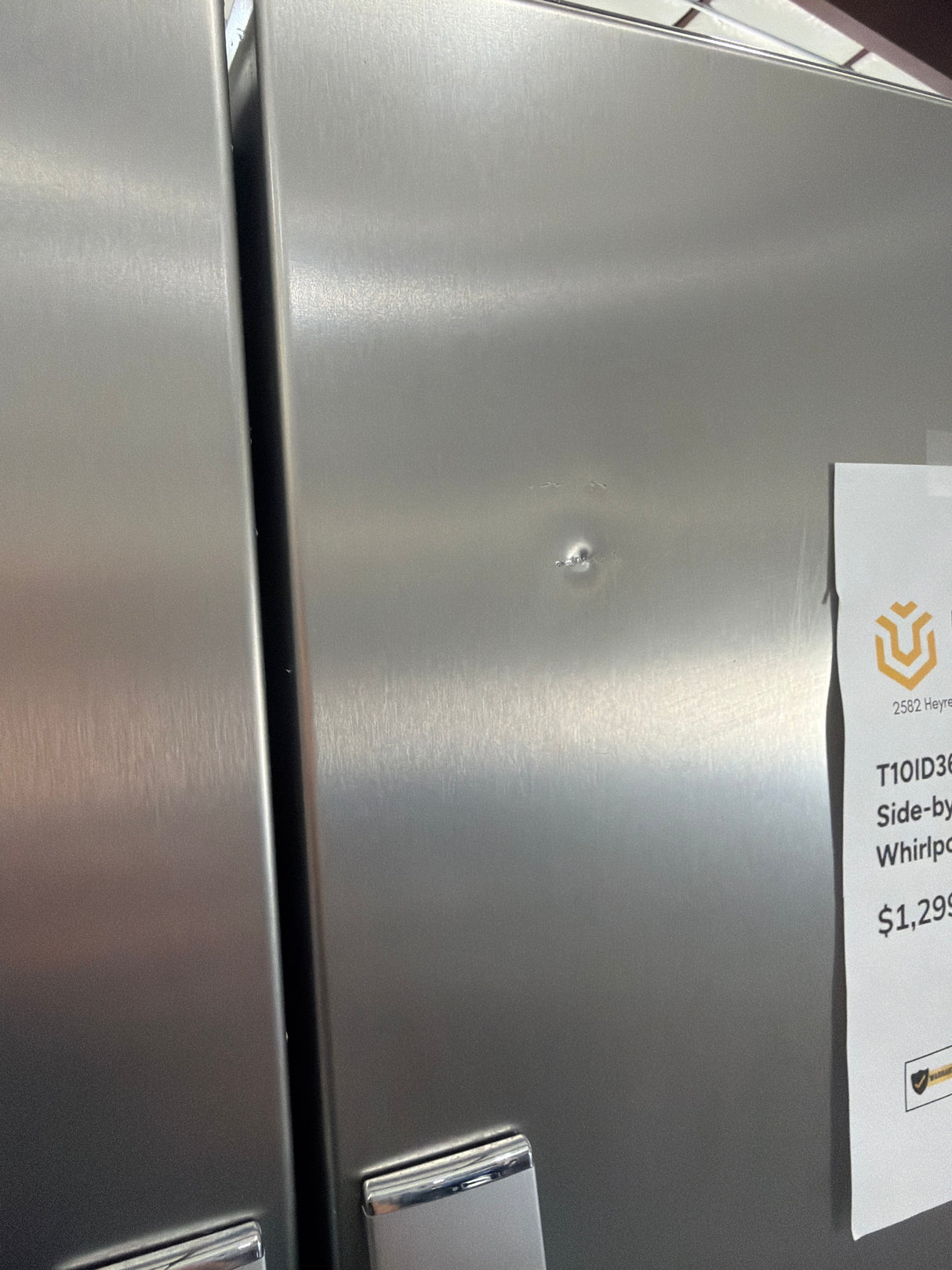 T10ID36 – WRSC5536RZ Side-by-Side Refrigerator – Whirlpool