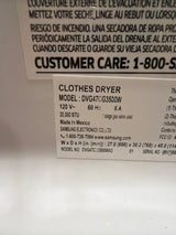T12ID37 - Samsung DVG47CG3500WA3 7.4 cu. ft. Gas Dryer