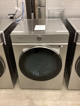 T3ID13 - Samsung - Bespoke 7.6 cu. ft. Ultra Capacity Electric Dryer with AI Optimal Dry and Super Speed Dry - Silver Steel DVE53BB8900TA3