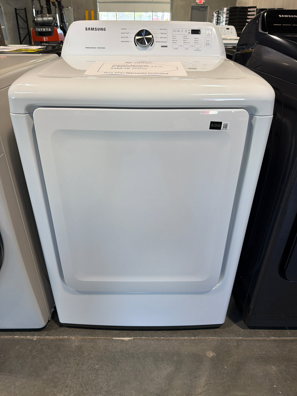 Samsung 7.2 cu ft Electric Dryer DVE45T3200W/A3 – T2NP04