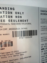 T9ID13 - Frigidaire FFET1222UW Top Freezer Refrigerator