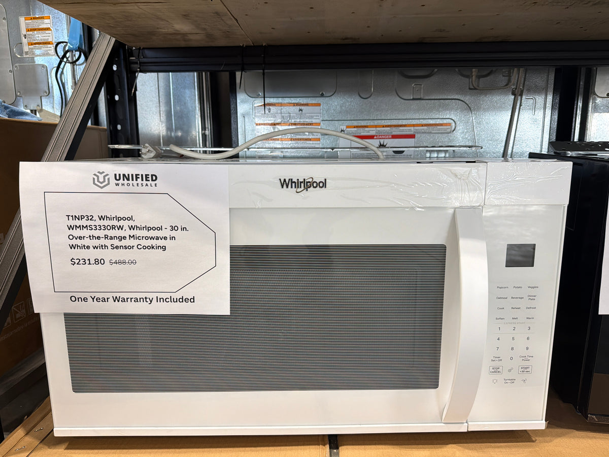 Whirlpool 1.9 cu ft Over-the-Range Microwave WMMS3330RW – T1NP32