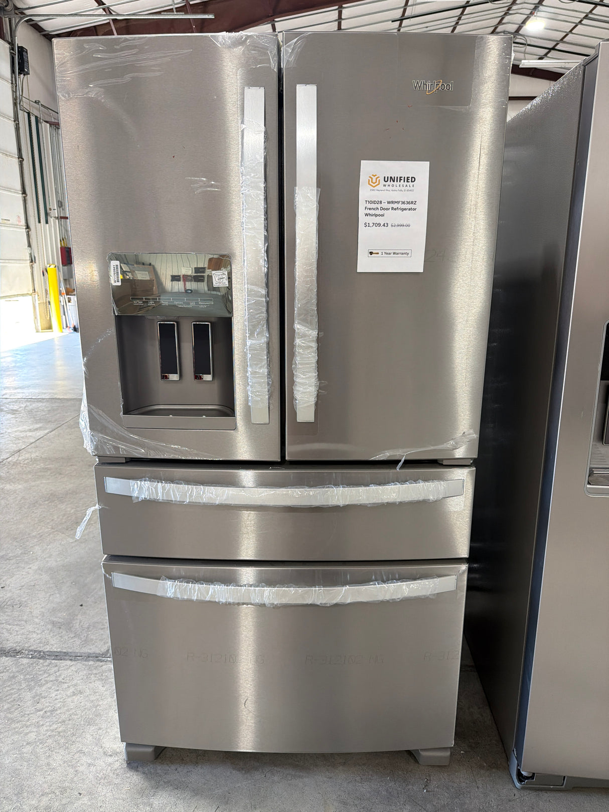 T10ID28 – WRMF3636RZ French Door Refrigerator – Whirlpool