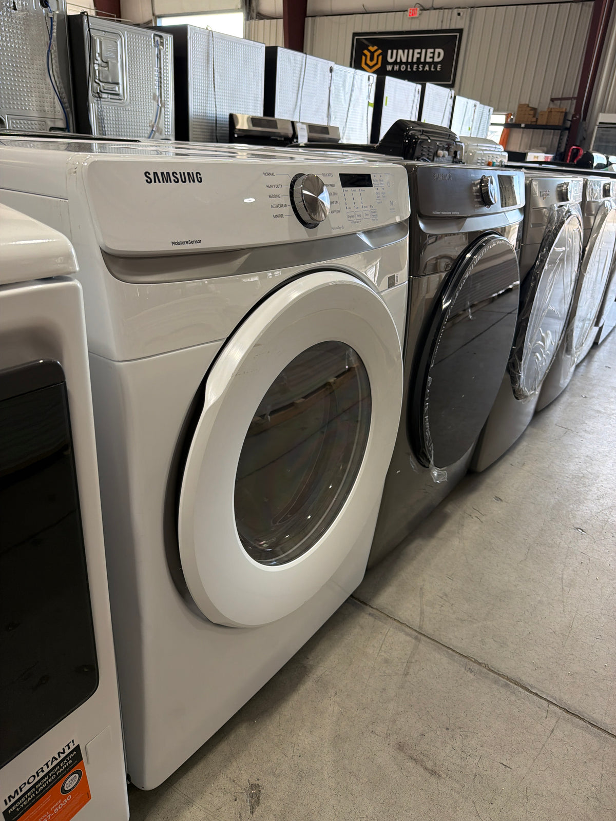T13ID39 – DVG45T6000W/A3 7.5 Cu. Ft. Gas Dryer – Samsung