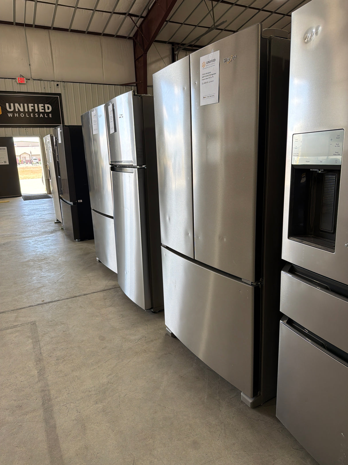T7ID12 Whirlpool WRFF3236RZ Refrigerator French Door 25 Cu. Ft.