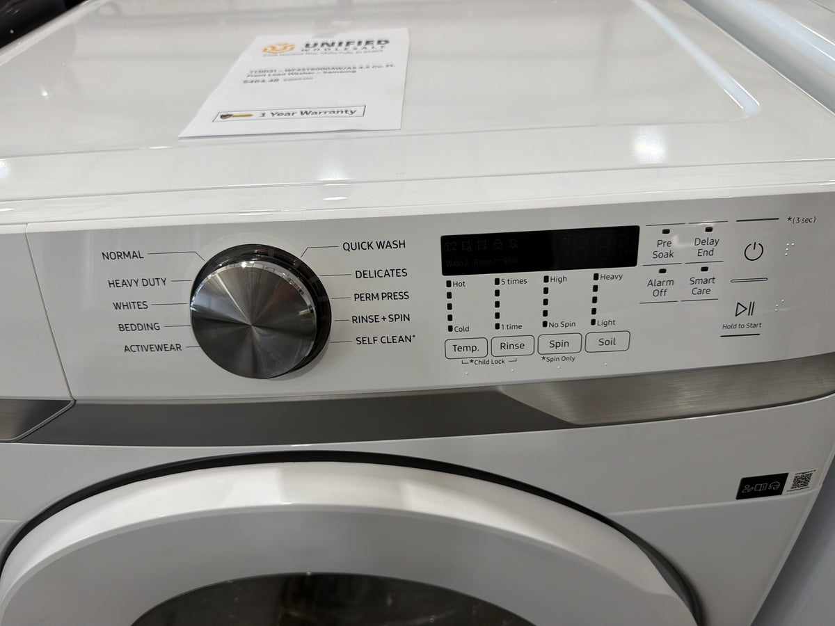 T13ID31 – WF45T6000AW/A5 4.5 Cu. Ft. Front Load Washer – Samsung