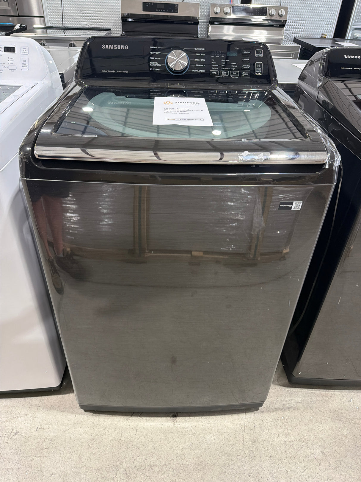 T12ID35 - Samsung WA47CG3500AVA4 4.7 cu. ft. Top Load Washer