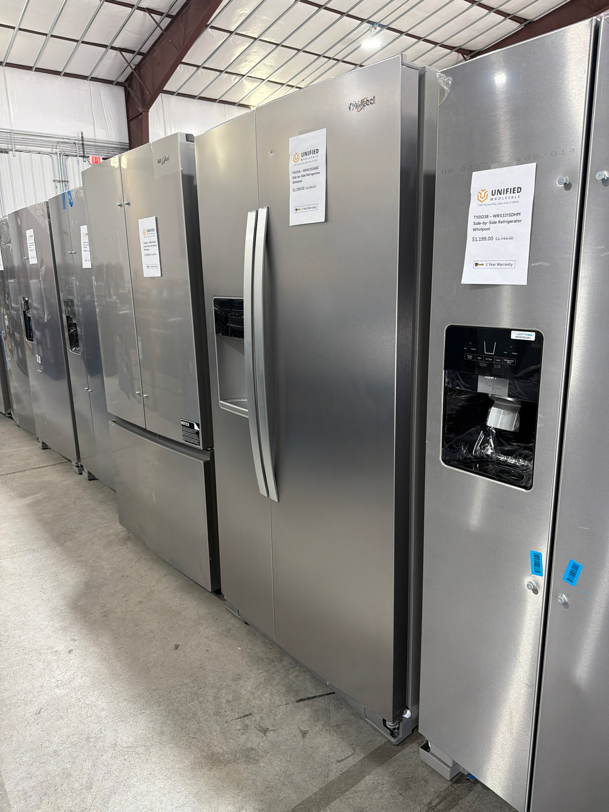 T10ID36 – WRSC5536RZ Side-by-Side Refrigerator – Whirlpool