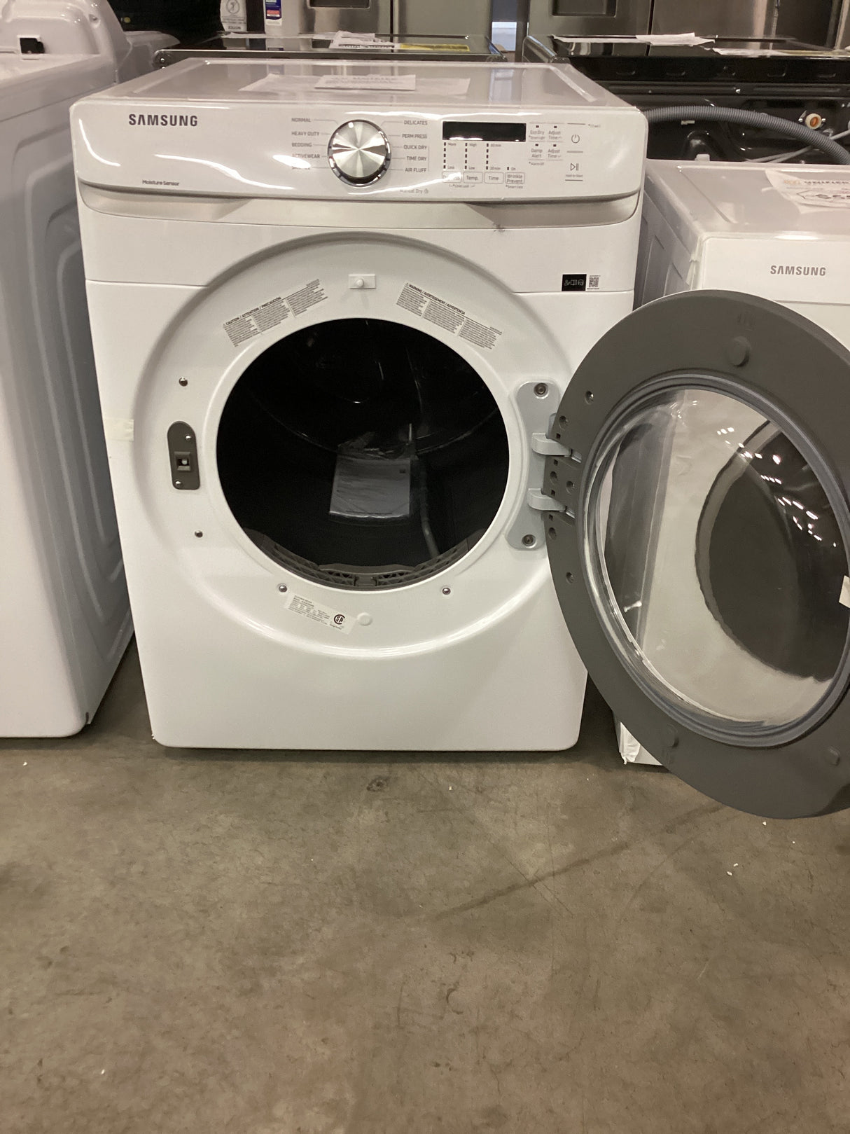 T2ID12 - Samsung 7.5-cu ft Stackable Vented Electric Dryer ( White ) DVE45T6000W/A3