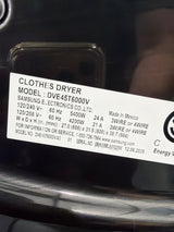 T13ID42 – DVE45T6000V/A3 7.5 Cu. Ft. Electric Dryer – Samsung