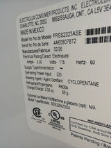 T9ID39 - Frigidaire FRSS2323AS Side-by-Side Refrigerator