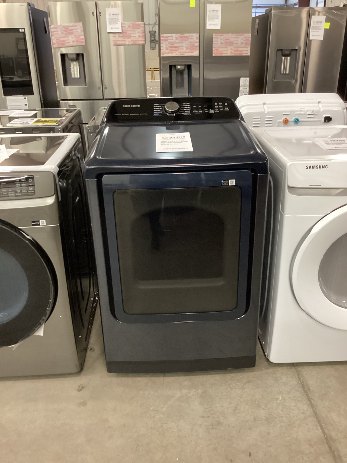 T2ID01 - 7.4-cu ft Dryer with Steam Cycle, Pet Care ( Brushed Navy )DVE54CG7150DA3