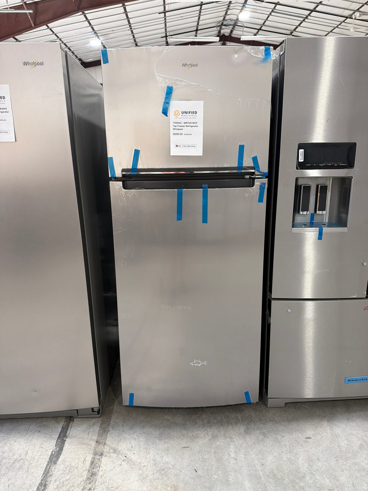 T10ID42 – WRTX5118TZ Top-Freezer Refrigerator – Whirlpool