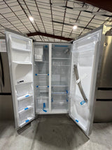T6ID43 - Frigidaire - 22.3 Cu. Ft. 36'' Counter Depth Side by Side Refrigerator - Stainless Steel  FRSC2333AS