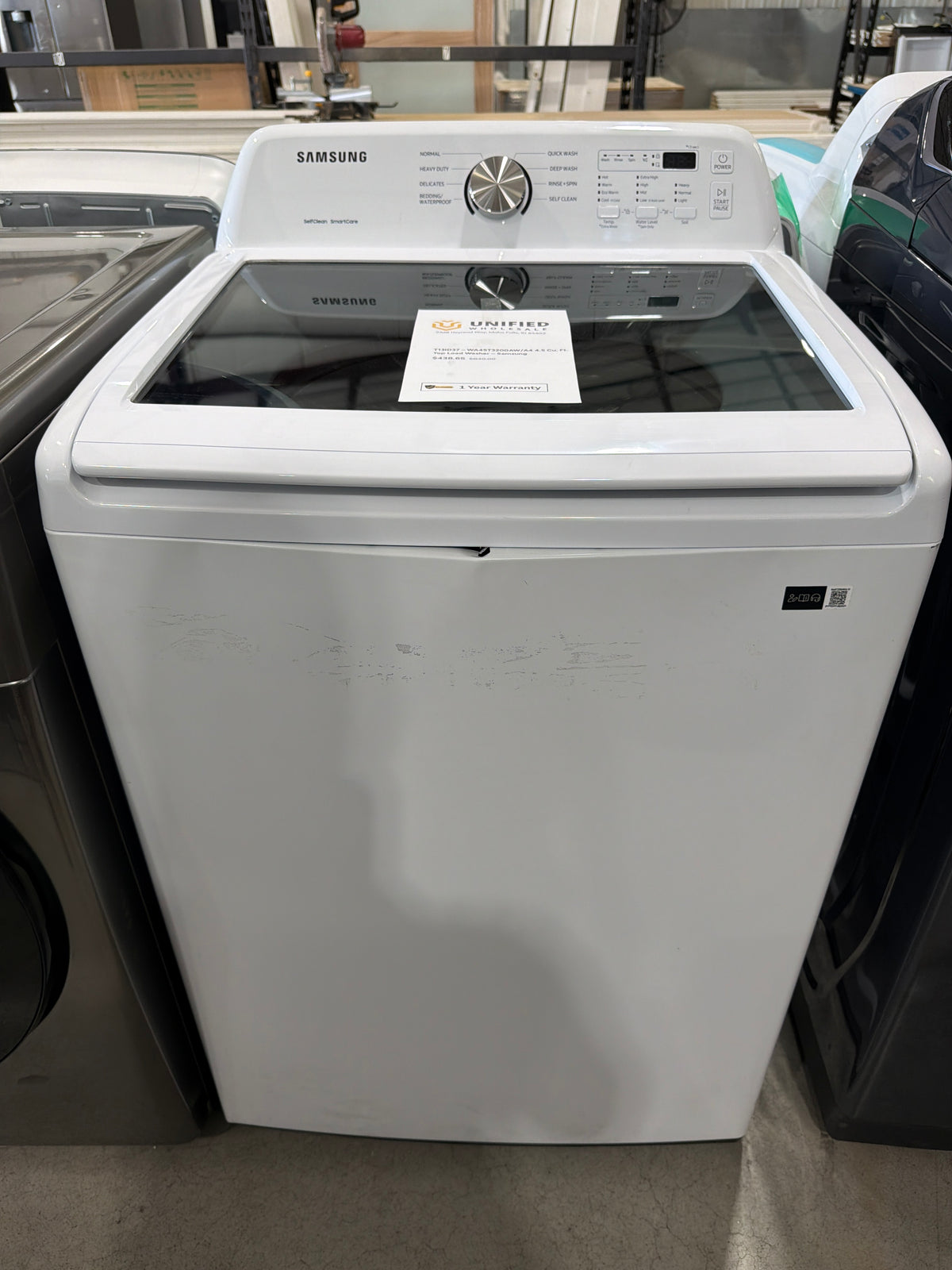 T13ID37 – WA45T3200AW/A4 4.5 Cu. Ft. Top Load Washer – Samsung